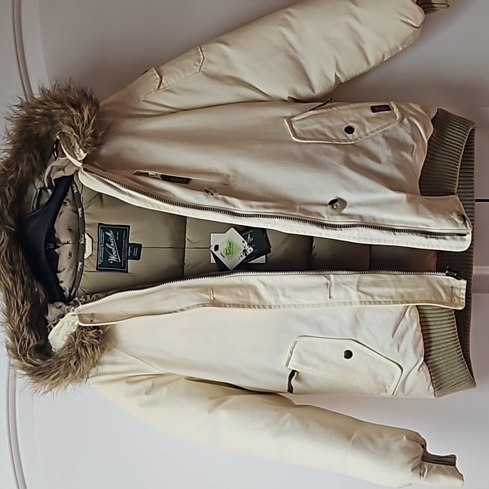 Woolrich Down Bomber Hooded Jacket